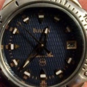 Bulova Marine Star 100M Quartz Date Lady